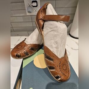 Earth Womens Camella Cahoon Leather Shoes- Brand New 9.5 W